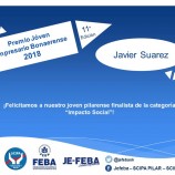 Premio Joven empresario bonaerense Javier Suarez